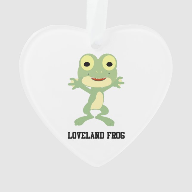 Niedlich Loveland Frog Ornament (Rückseite)