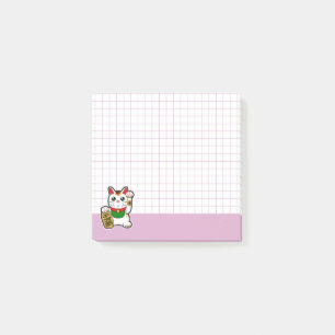 Niedlich Lucky Cat Post-it Klebezettel