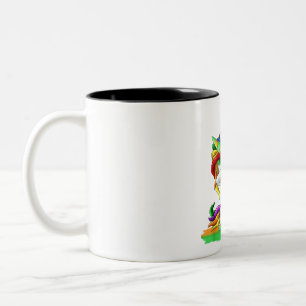 Niedlich Lucky Rainbow Unicorn Happy St Patricks D Zweifarbige Tasse
