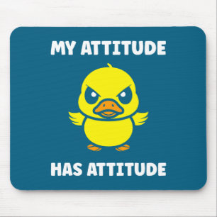 Niedlich Lustig Mürrisch Ente Tier Trotz Schlecht Mousepad