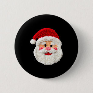 Niedlich Lustig Vornehm Falsches Yarn Weihnachtsma Button
