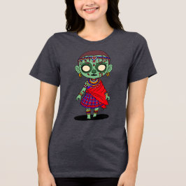 Niedlich Maasai Zombie Tri-Blend Shirt
