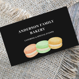 Niedlich Macarons Bakery Business Card Visitenkarte