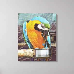 NIEDLICH MACAW LEINWANDDRUCK
