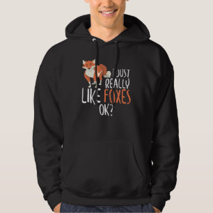 Niedlich mag ich einfach nur Füchse, okay? Funny Hoodie