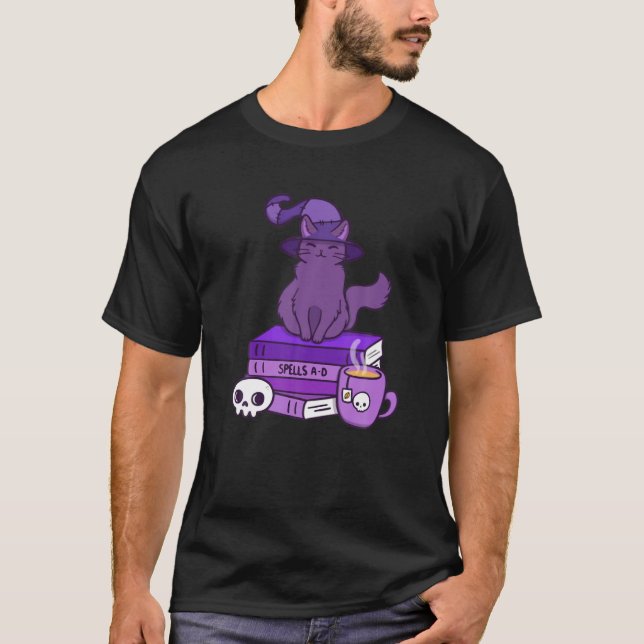 Niedlich Magic Cat Book T-Shirt (Vorderseite)