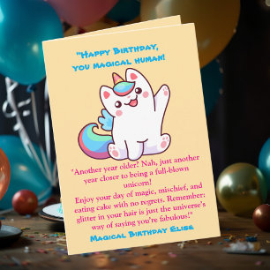 Niedlich Magical Funny Unicorn Kindergeburtstag Gr Karte