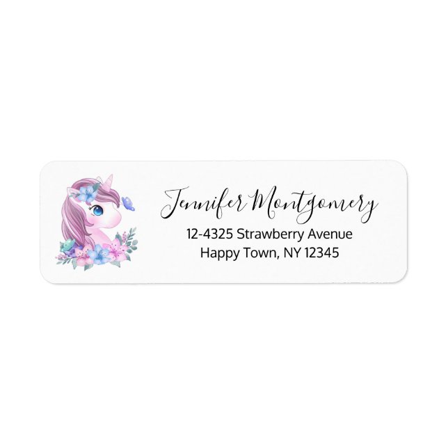 Niedlich & magisch Baby Unicorn mit Big Eyes (Vorne)