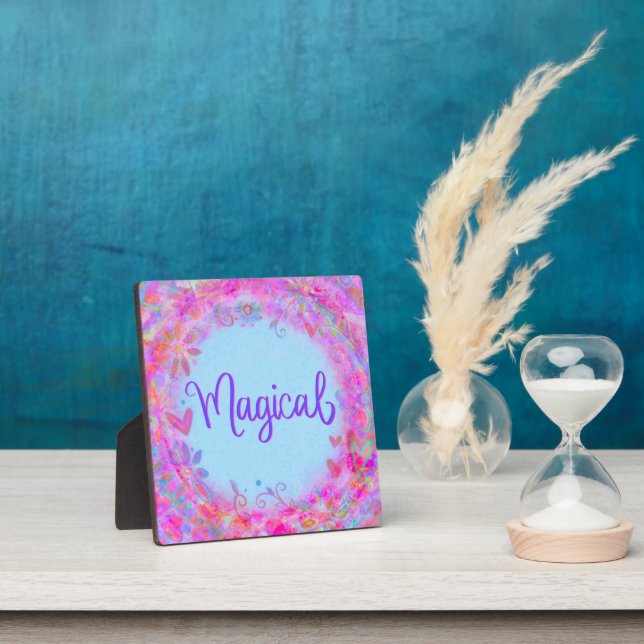 Niedlich Magische Spaß-Inspirivity Easel Pink Fotoplatte (InSitu)