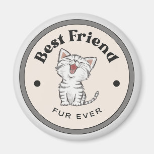 NIEDLICH! Magnet - Bester Freund Fur je - Kitty