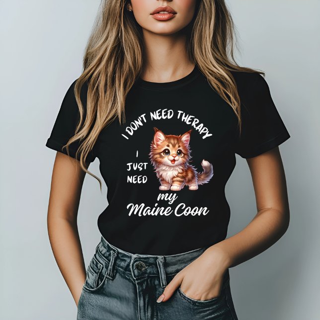 Niedlich Maine Coon Lover T-Shirt (Von Creator hochgeladen)