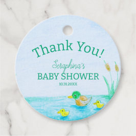 Niedlich Mallard Duck Baby Duck - Danke Geschenkanhänger