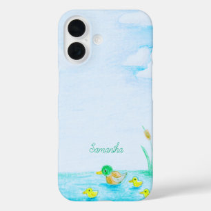 Niedlich Mallard Duck Personalisiert iPhone 16 Hülle
