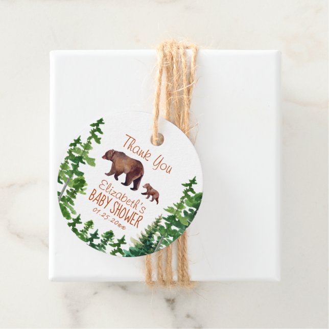 Niedlich Mama Baby Bear Vielen Dank Geschenkanhänger (Beispiel)