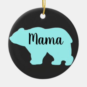 Niedlich Mama Bären Design Mütter Tagesgeschenk sc Keramik Ornament