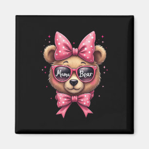 Niedlich Mama Bear Face Sungles - Funny Mama Mothe Magnet