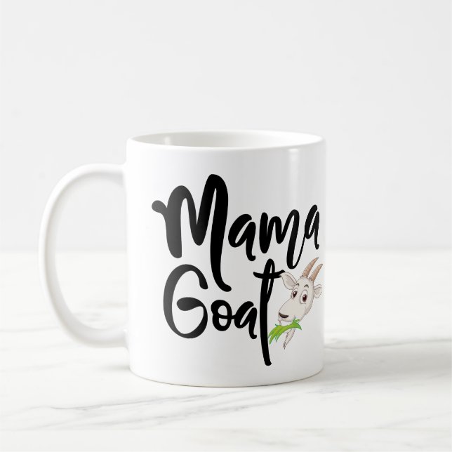 Niedlich Mama Goat Kaffeetasse (Links)