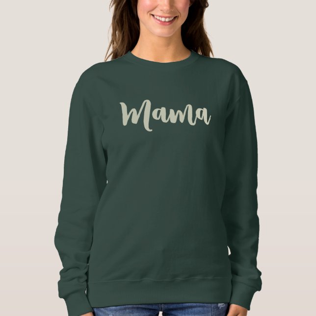 NIEDLICH Mama Green Sweatshirt (Vorderseite)