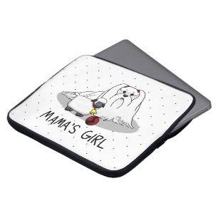 Niedlich Mama's Girl #2 Maltese Dog für maltesisch Laptopschutzhülle