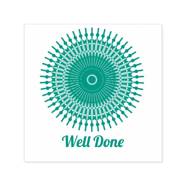 Niedlich Mandala Gut Fertige Lehrer Briefmarke Permastempel (Design)
