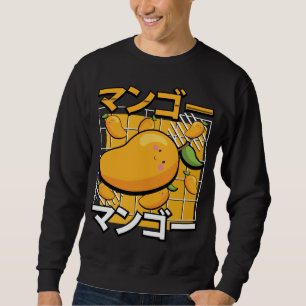 Niedlich Mango Fruit Kawaii Japanischer Retro Anim Sweatshirt