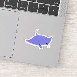 Niedlich Manta Ray Custom-Cut Vinyl Sticker