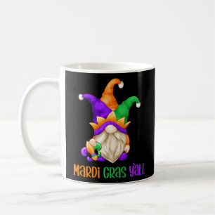 Niedlich Mardi Gras Gnome für Lehrer Yellow Mardi  Kaffeetasse