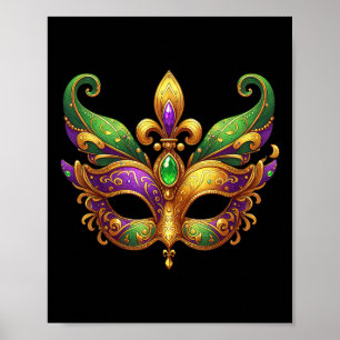 Niedlich Mardi Gras Mask Fun 2025 Mardi Gras Party Poster
