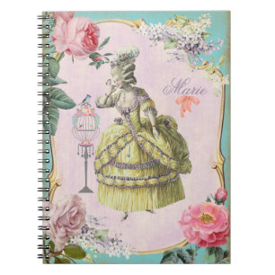 Niedlich Marie Antoinette - Notebook / 6.5x8.75 Notizblock