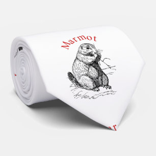 Niedlich Marmot Animal Thunder_Cove Krawatte