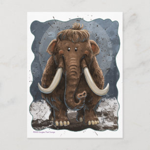 Niedlich Mastodon Postkarte