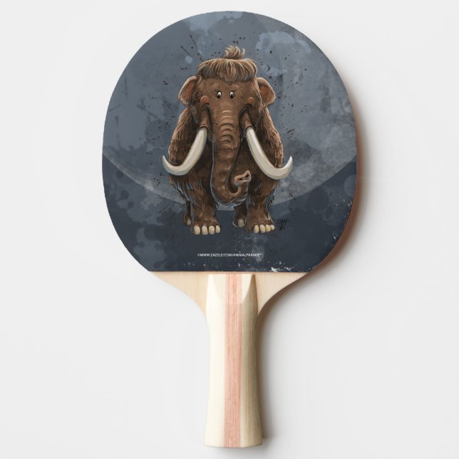 Niedlich Mastodon Tischtennis Schläger (Vorderseite)