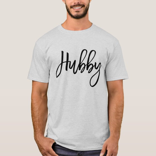 Niedlich Match Wifey Hubby Anniversary T - Shirt (Vorderseite)