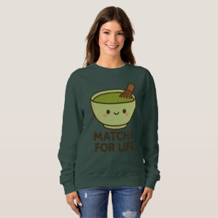 Niedlich Matcha Bowl Sticker Sweatshirt