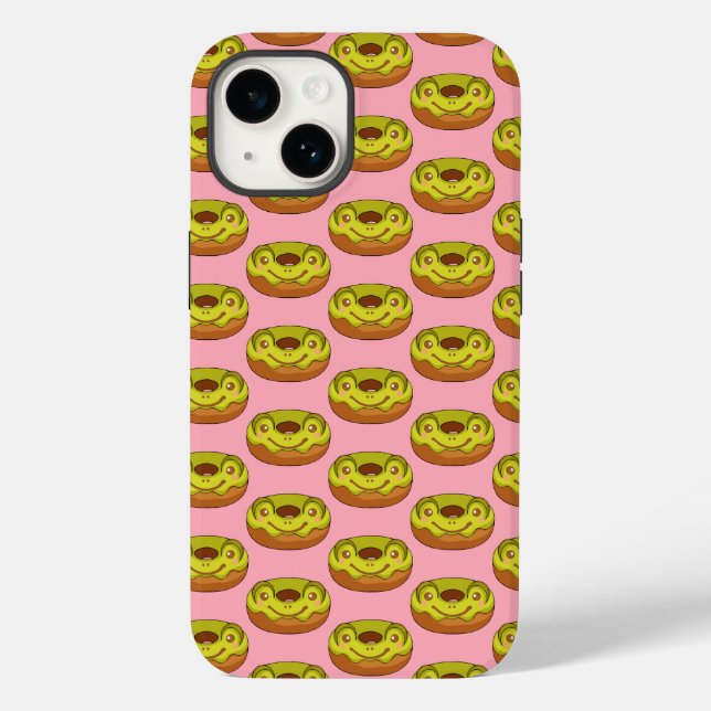 Niedlich Matcha Frog Donut Case-Mate iPhone 14 Hülle (Rückseite)