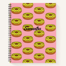 Niedlich Matcha Frog Donut Notizbuch