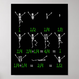 Niedlich Mathematiklehrer Gleichung Skelett Math S Poster