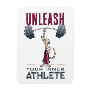 Niedlich Meerkat Entleash Your Inner Athlete Carto Magnet