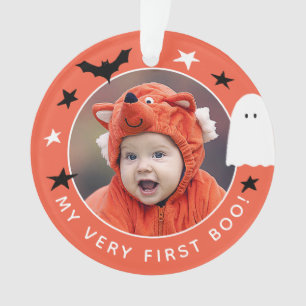 Niedlich mein allererstes Boo-Foto Halloween Orang Ornament