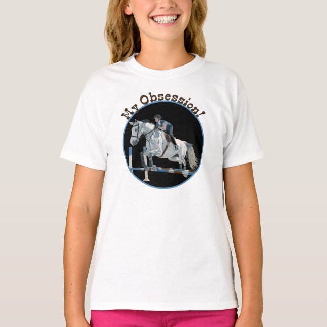 Niedlich Mein Obsession Reiter Jumper T - Shirt (Vorderseite)