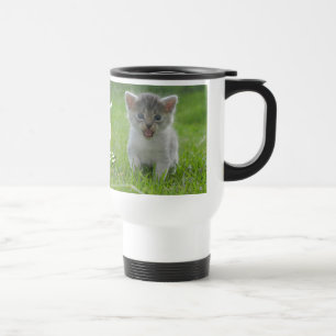 Niedlich Meow Kitten Tiny aber Fierce Reisebecher
