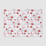 Niedlich Meowy Weihnachten Kätzchen Seidenpapier<br><div class="desc">Weihnachtsgeschenkpapier | Niedliche "Meowy Christmas"-Kätzchen - Einfache Cartoon-Kätzchen in Rot und Weiß - mit roten Bögen , mit dem Geschenkband spielen und sogar mit einem Bauble und einem Kätzchen mit einer Weihnachtsmannmütze spielen - Kalligraphie sagt "Meowy Christmas" und "Happy Mew Year" - ein Katzenliebhaber begeistert. Dies ist Teil der Niedlichen...</div>