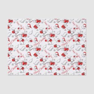 Niedlich Meowy Weihnachten Kätzchen Seidenpapier