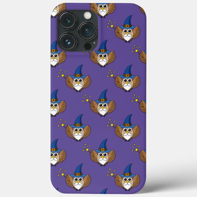 Niedlich Merlin the Wizard Owl Cartoon Case-Mate iPhone Hülle (Rückseite)