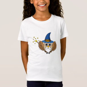 Niedlich Merlin the Wizard Owl Cartoon T-Shirt