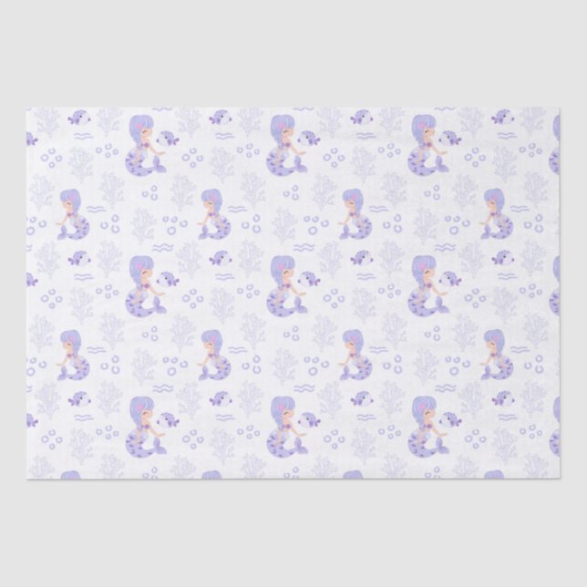 Niedlich Mermaid Adventure Seidenpapier (Vorderseite)