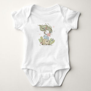 Niedlich Mermaid Baby Strampler