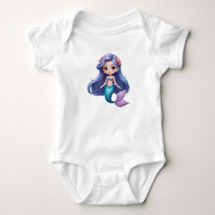 Niedlich Mermaid Baby Strampler