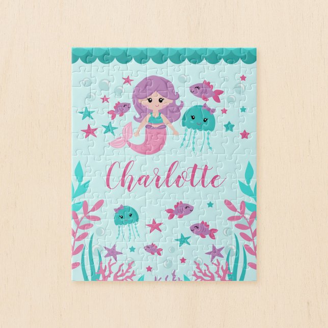 Niedlich Mermaid Personalisiert Kids (Von Creator hochgeladen)