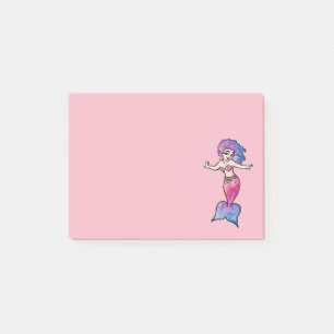 Niedlich Mermaid Post-it Klebezettel